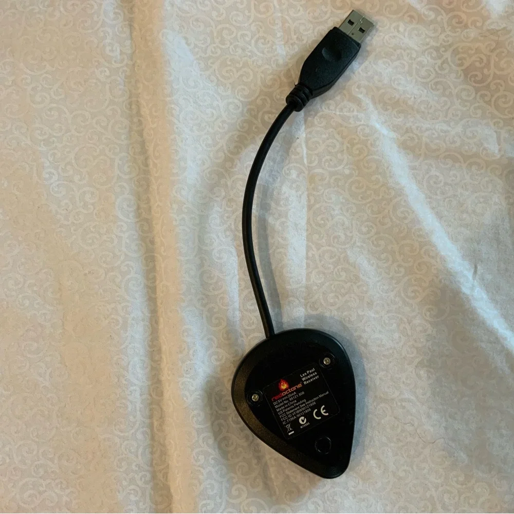 PS3 Guitar Hero III Les Paul Wireless Dongle Receiver Red Octane 95121.806 EUC